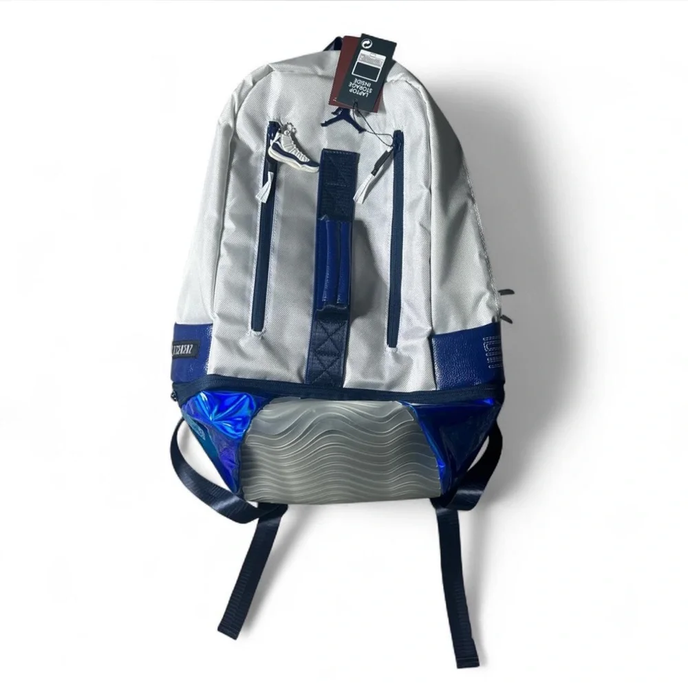 Stylish Blue and Gray Backpack